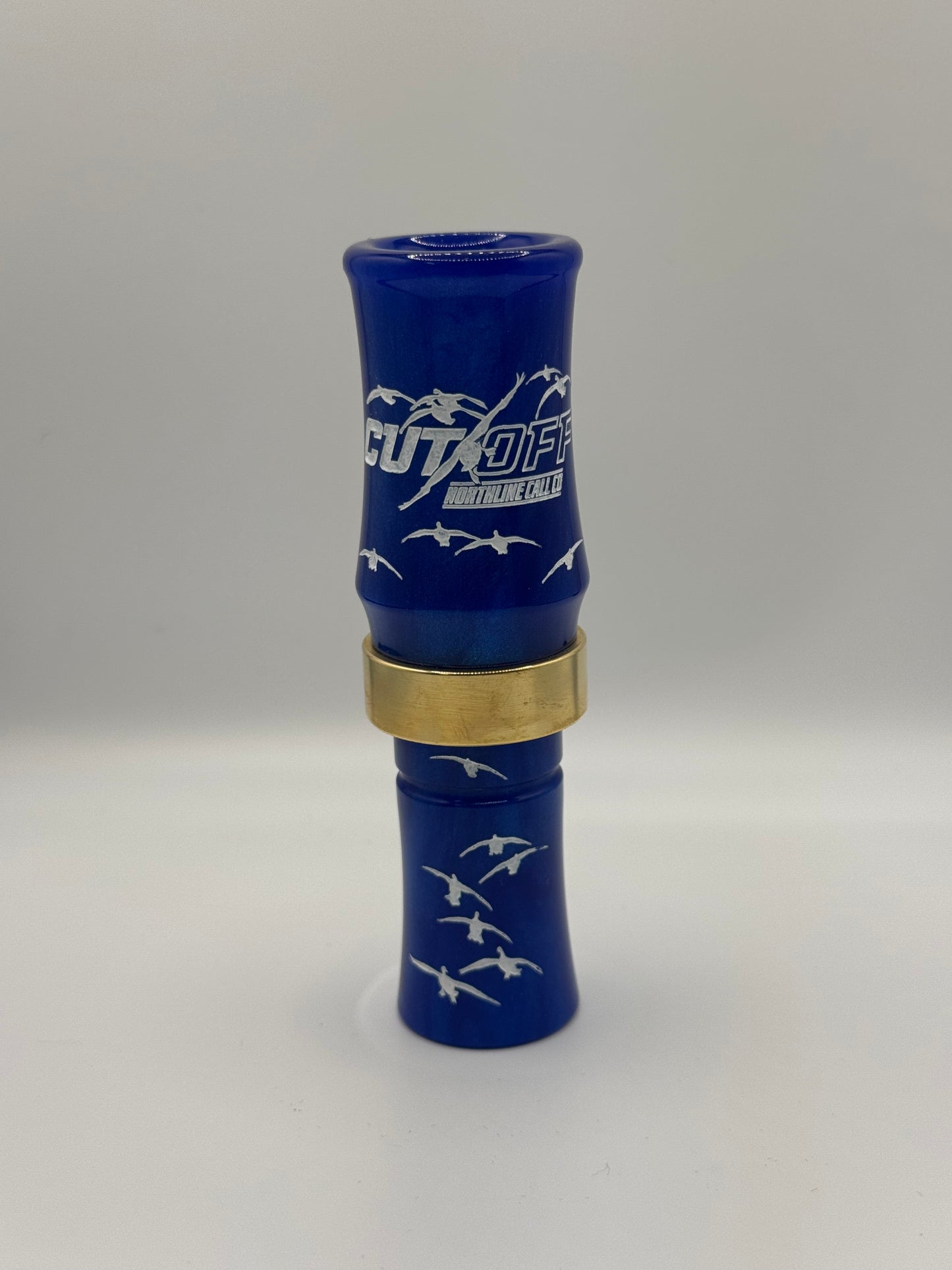 BANDED CUT OFF GOOSE CALL Blue / White Letters