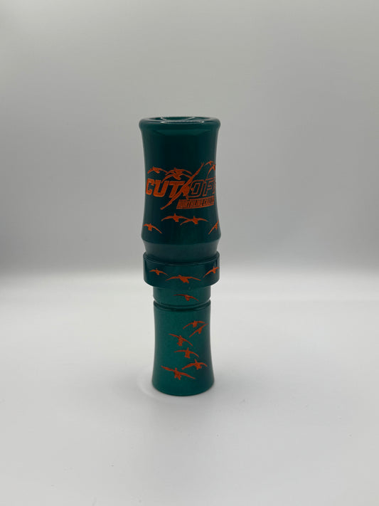 CUT OFF GOOSE CALL Retro Green / Orange Letters
