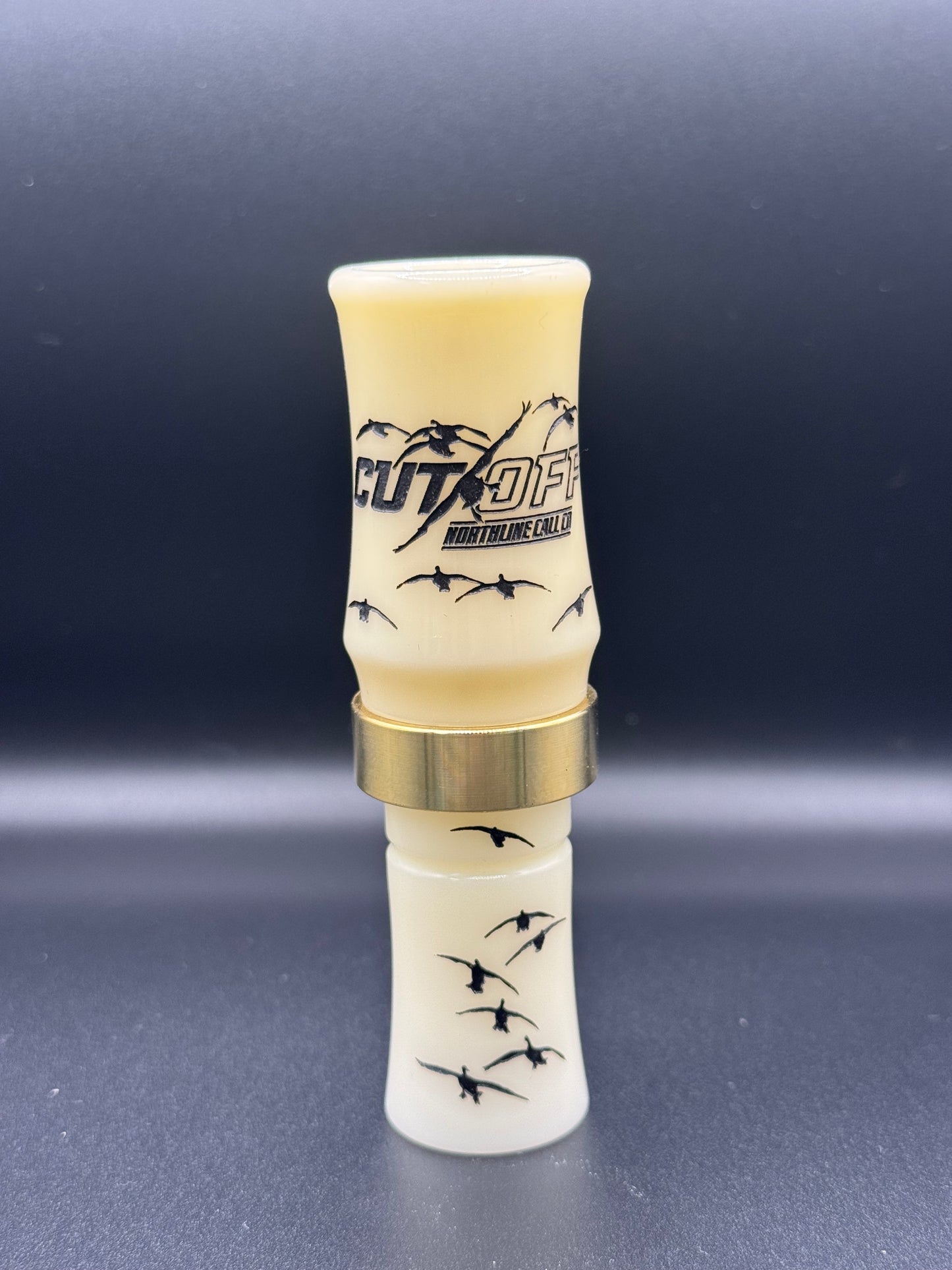 BANDED CUT OFF GOOSE CALL Ivory / Black Letters