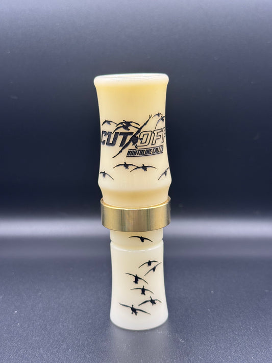 BANDED CUT OFF GOOSE CALL Ivory / Black Letters