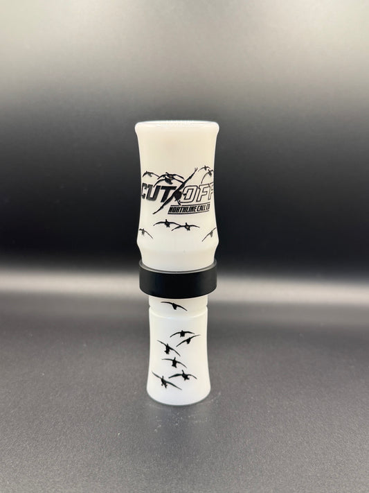 BANDED CUT OFF GOOSE CALL White / Black Band / Black Letters