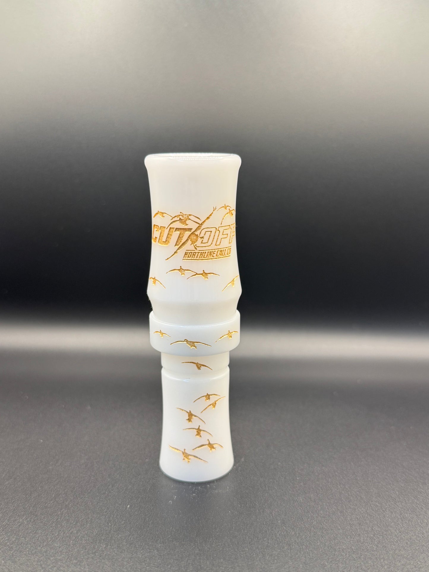 CUT OFF GOOSE CALL White / Gold Letters
