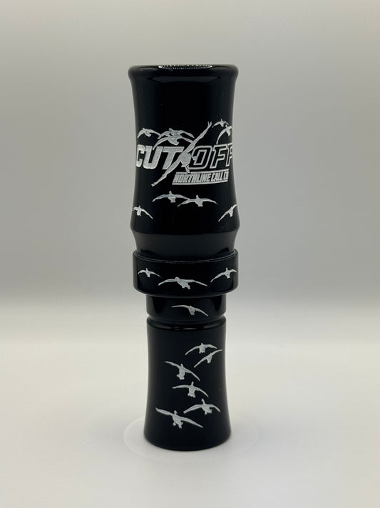 CUT OFF GOOSE CALL Black / White Letters
